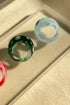 POLKA DOT GLASS RING